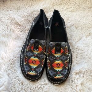 Ariat Black and White Casual Loafers